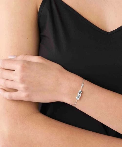 Michael Kors Premium Elegant Adjustable Bracelet in 925 Silver with Crystal Inlay vue 4