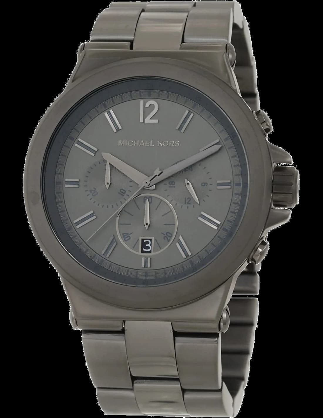 Montre Homme Michael Kors Dylan MK8205 Bracelet anthracite en acier inoxydable vue 2