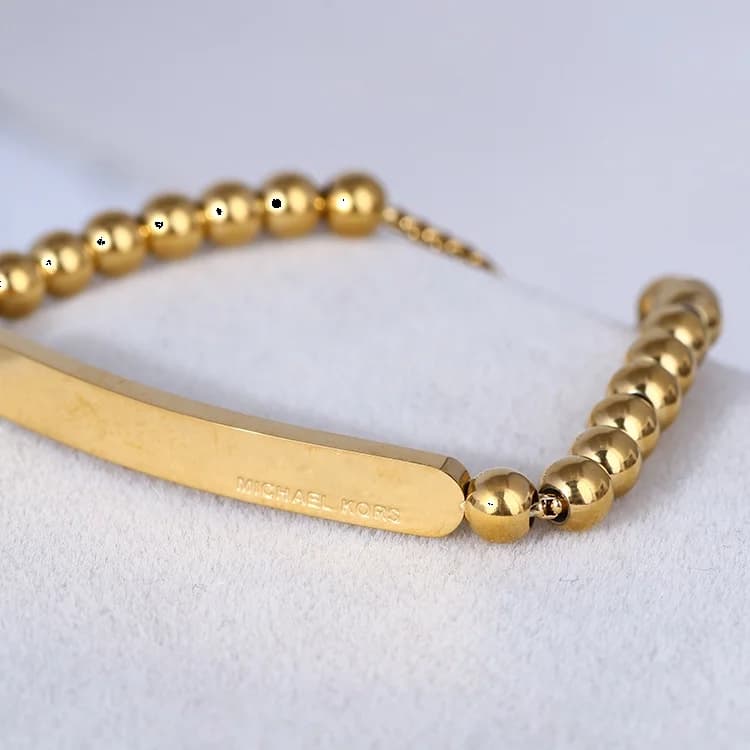 Bracelet Michael Kors Heritage MKJ5588710 en acier inoxydable doré vue 8