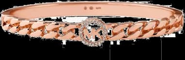 Bracelet Jonc Michael Kors Premium en argent 925 plaqué or rose 14 carats