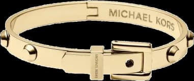Bracelet Michael Kors Jonc Astor MKJ1819710 en acier doré jaune et rivets