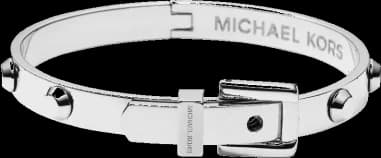 Bracelet Michael Kors Jonc Astor MKJ1820040 en acier argenté et rivets