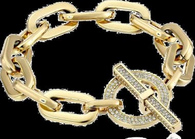 Bracelet Michael Kors MKJ4586710 maillons fermoir strassé