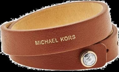Bracelet Michael Kors MKJ4897710 double cuir marron