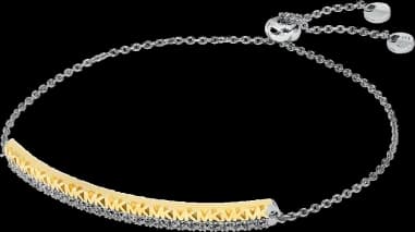 Bracelet Michael Kors Premium à glissière avec logo serti pavé en argent sterling