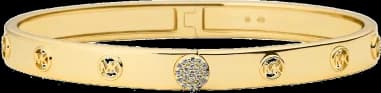 Bracelet Premium Femme Michael Kors en Argent Plaqué Or avec Cristaux