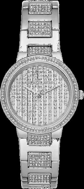 Michael Kors Gabbi MK3984 Silver-Tone Pave Crystal Watch