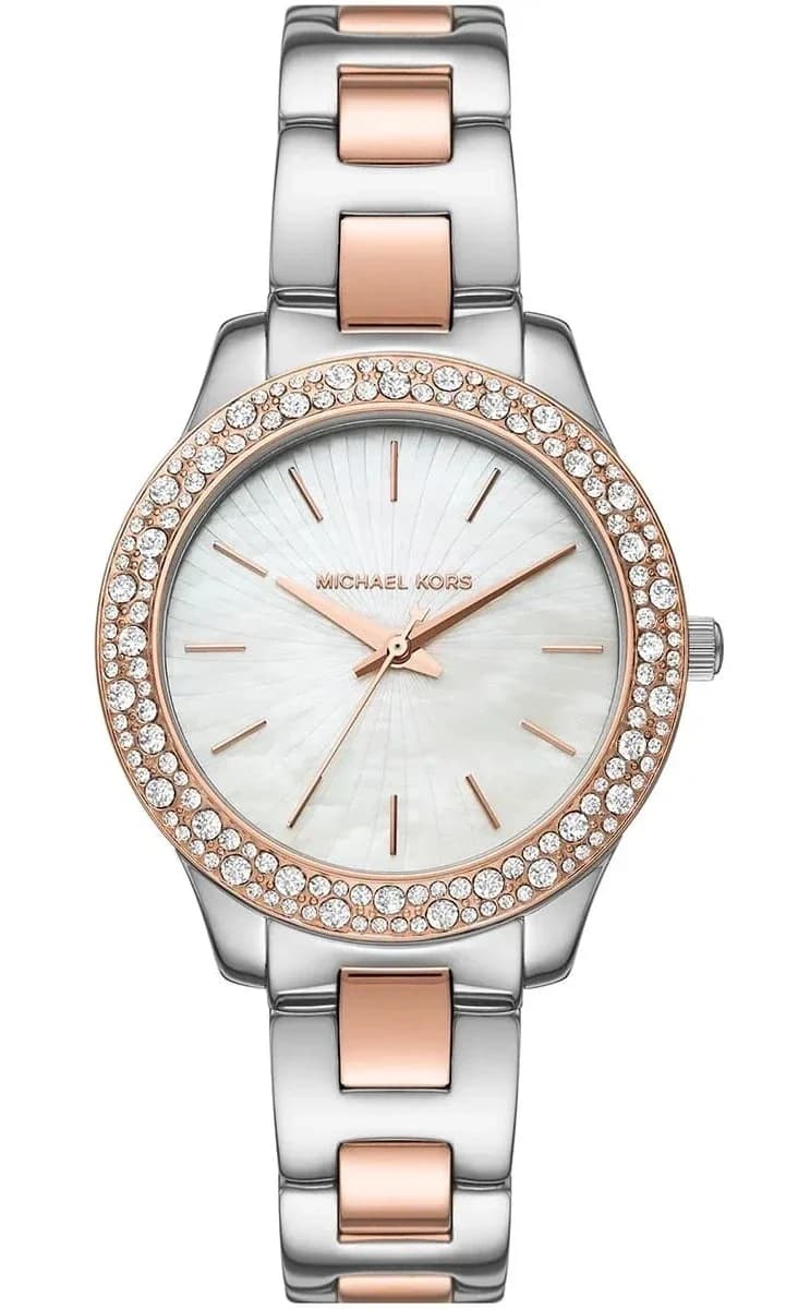 Montre Michael Kors MK1048 femme cadran blanc bracelet acier
