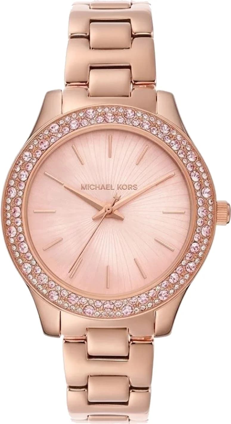 Montre Michael Kors MK1068 femme cadran or rose bracelet acier