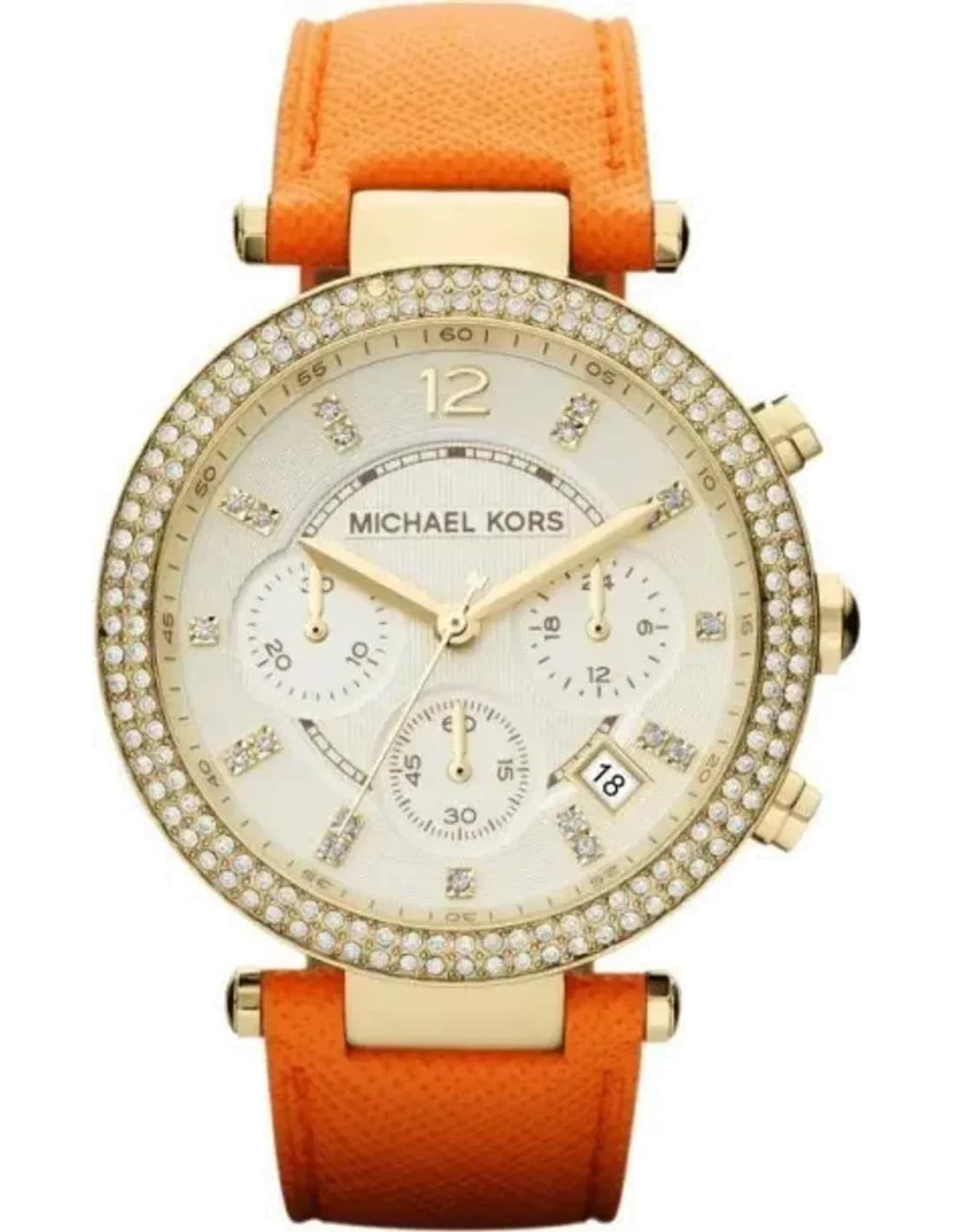 Michael Kors MK2279 vue de côté, bracelet cuir