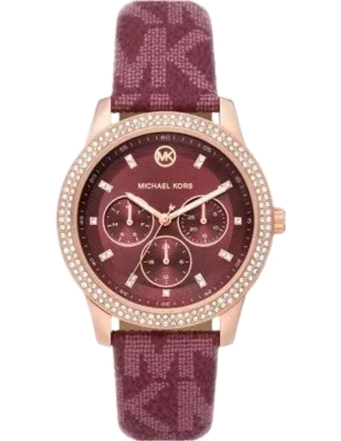 Michael Kors Tibbey MK2967 Multifunction Watch with Bordeaux Dial vue 2