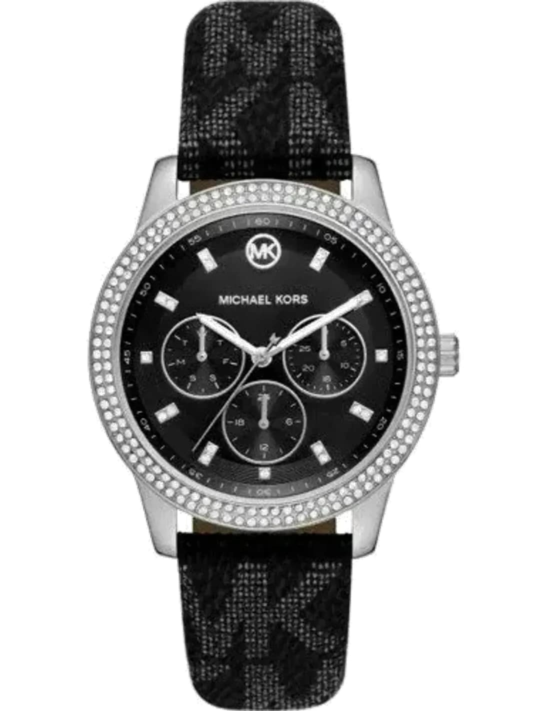 Michael Kors MK2976 vue de côté, bracelet cuir et
