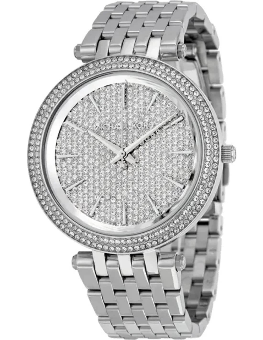 Michael Kors MK3437 vue de côté, bracelet acier