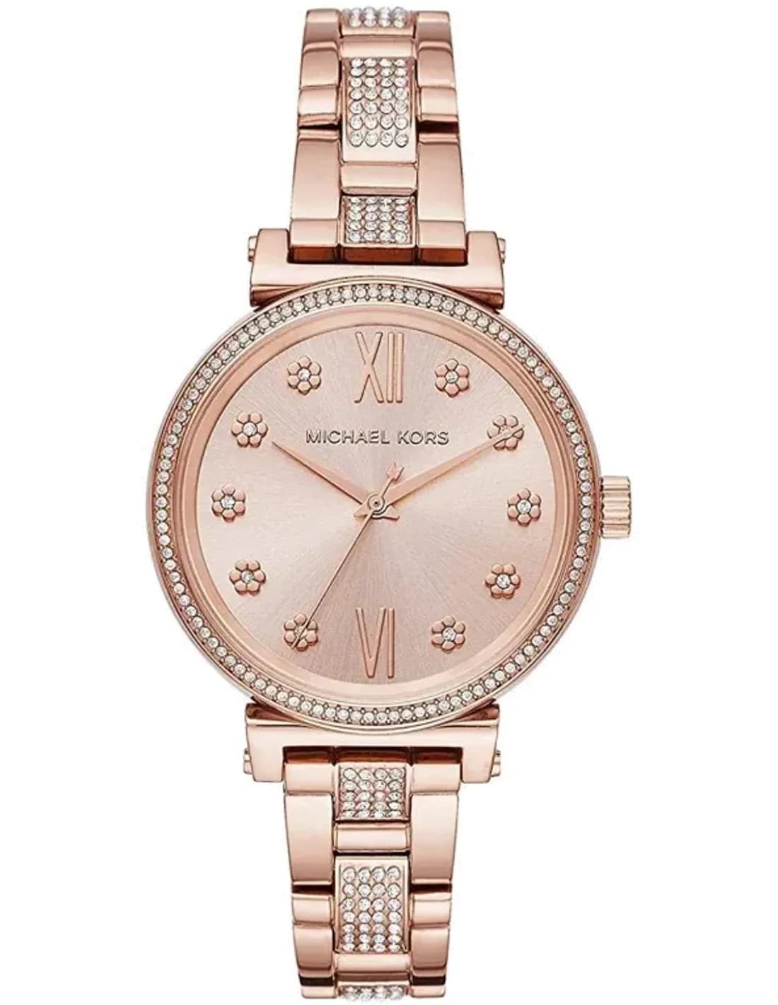 Michael Kors MK3882 vue de côté, bracelet acier