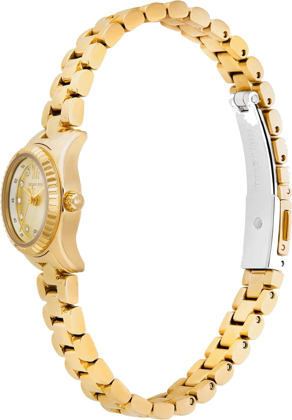Montre Michael Kors MK4862 femme détail bracelet acier