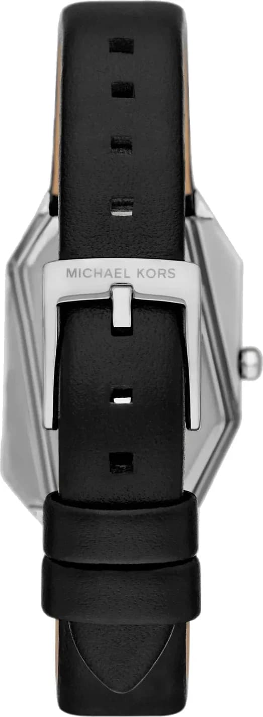 Gros plan sur le cadran argent de la Michael Kors MK4881