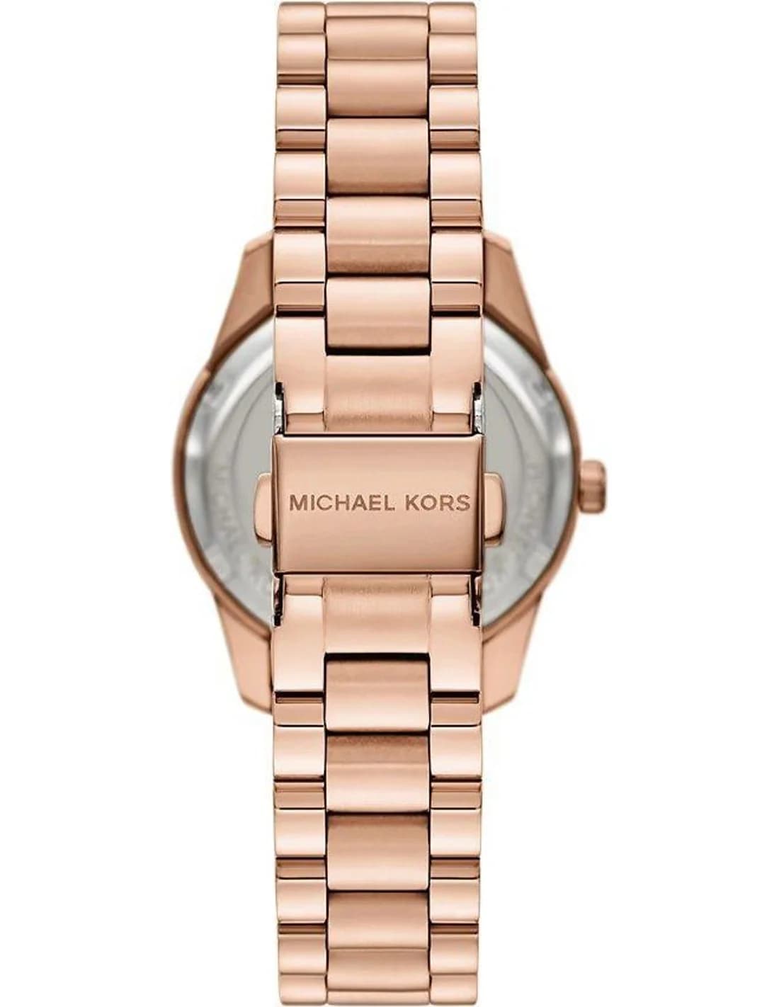 Gros plan sur le cadran bleu de la Michael Kors MK4926
