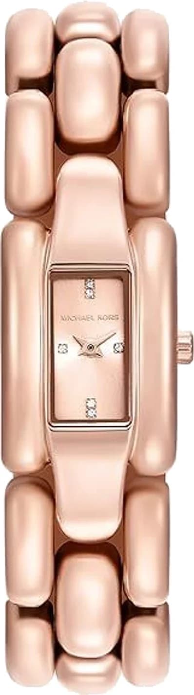 Michael Kors MK4954 montre femme, cadran or rose, bracelet acier
