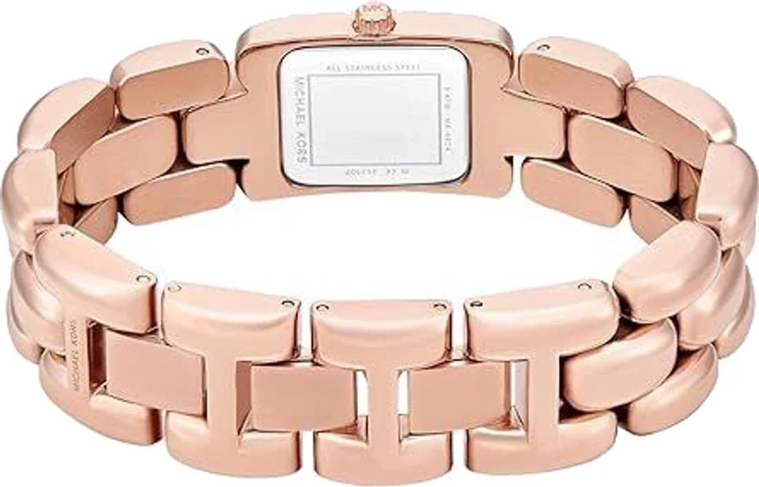 Gros plan sur le cadran or rose de la Michael Kors MK4954