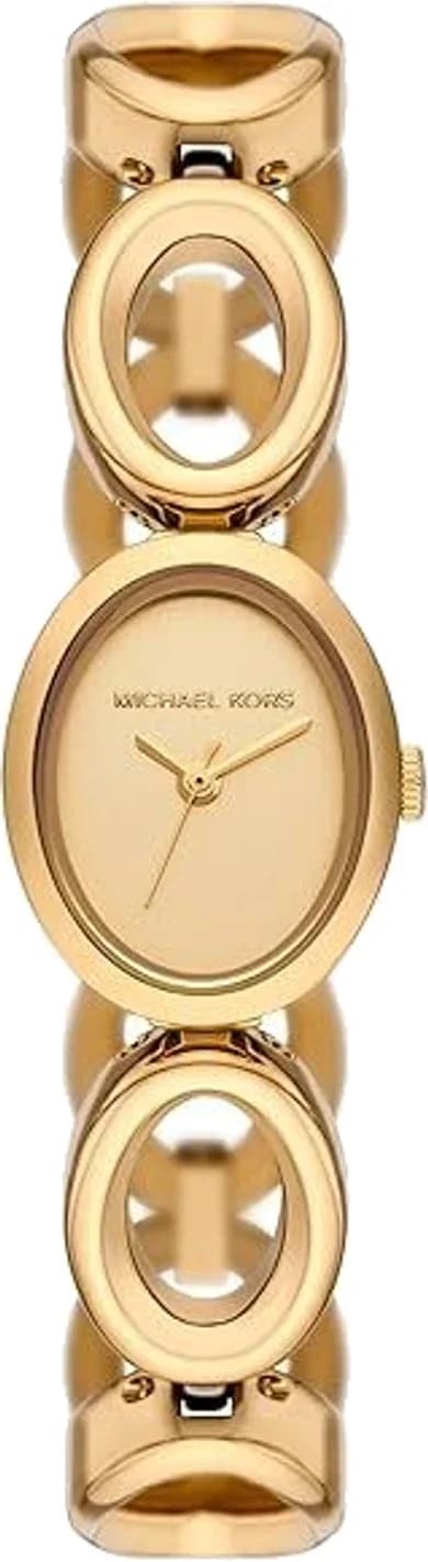 Michael Kors MK4957 montre femme, cadran doré, bracelet maillons acier, style chic