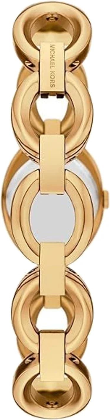 Gros plan sur le cadran or de la Michael Kors MK4957