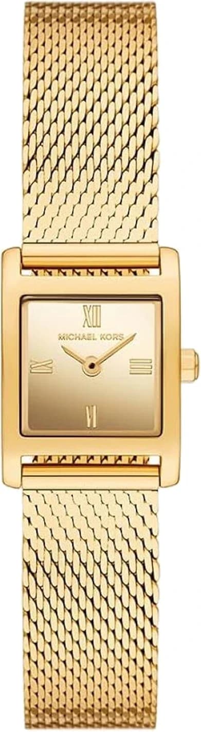 Michael Kors MK4959 montre femme, cadran doré, bracelet maillons acier, élégance intemporelle