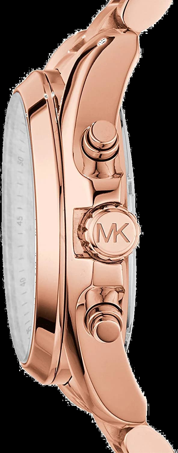 Gros plan sur le cadran or rose de la Michael Kors MK5503