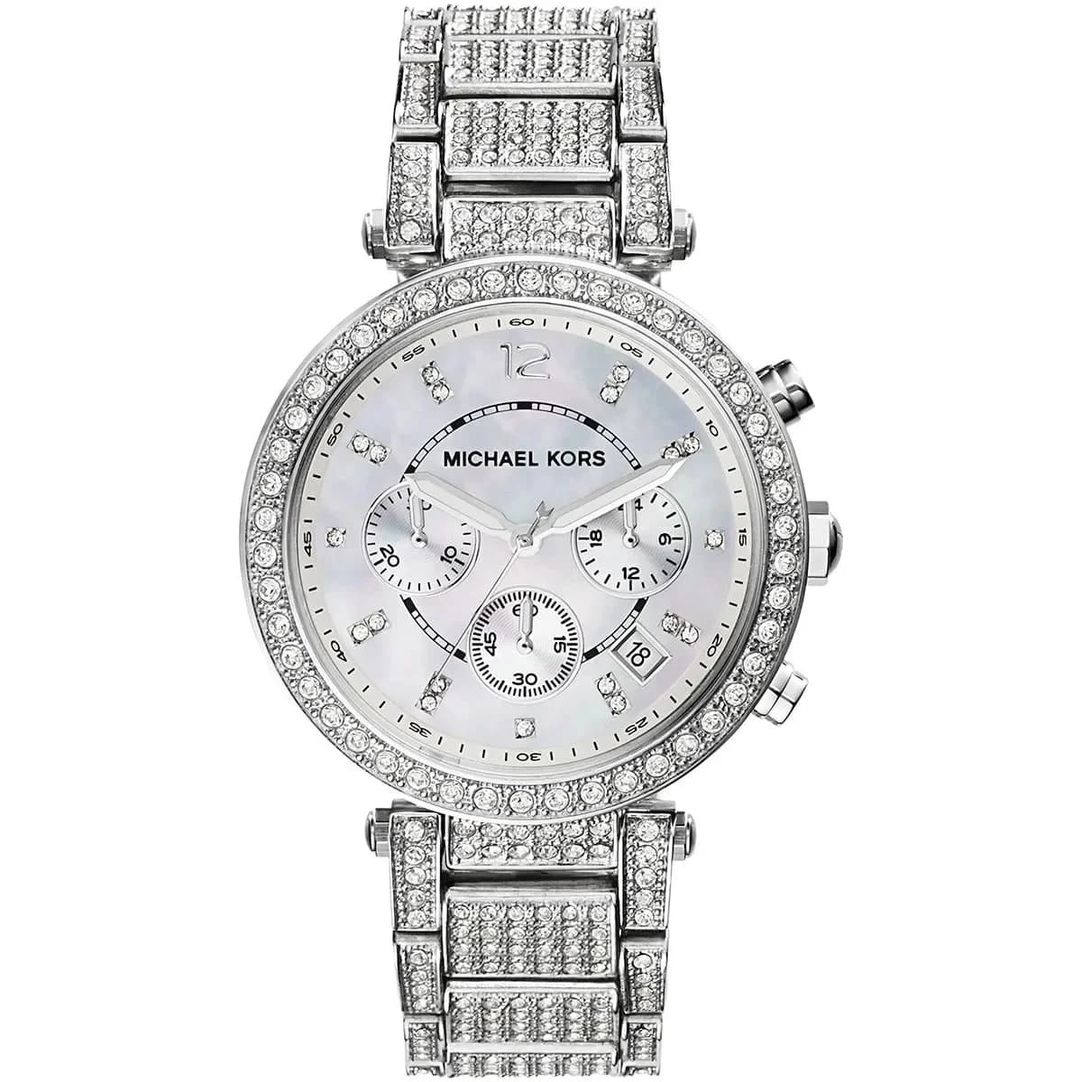Montre Michael Kors MK5572 Parker en Acier Argenté et Cristaux