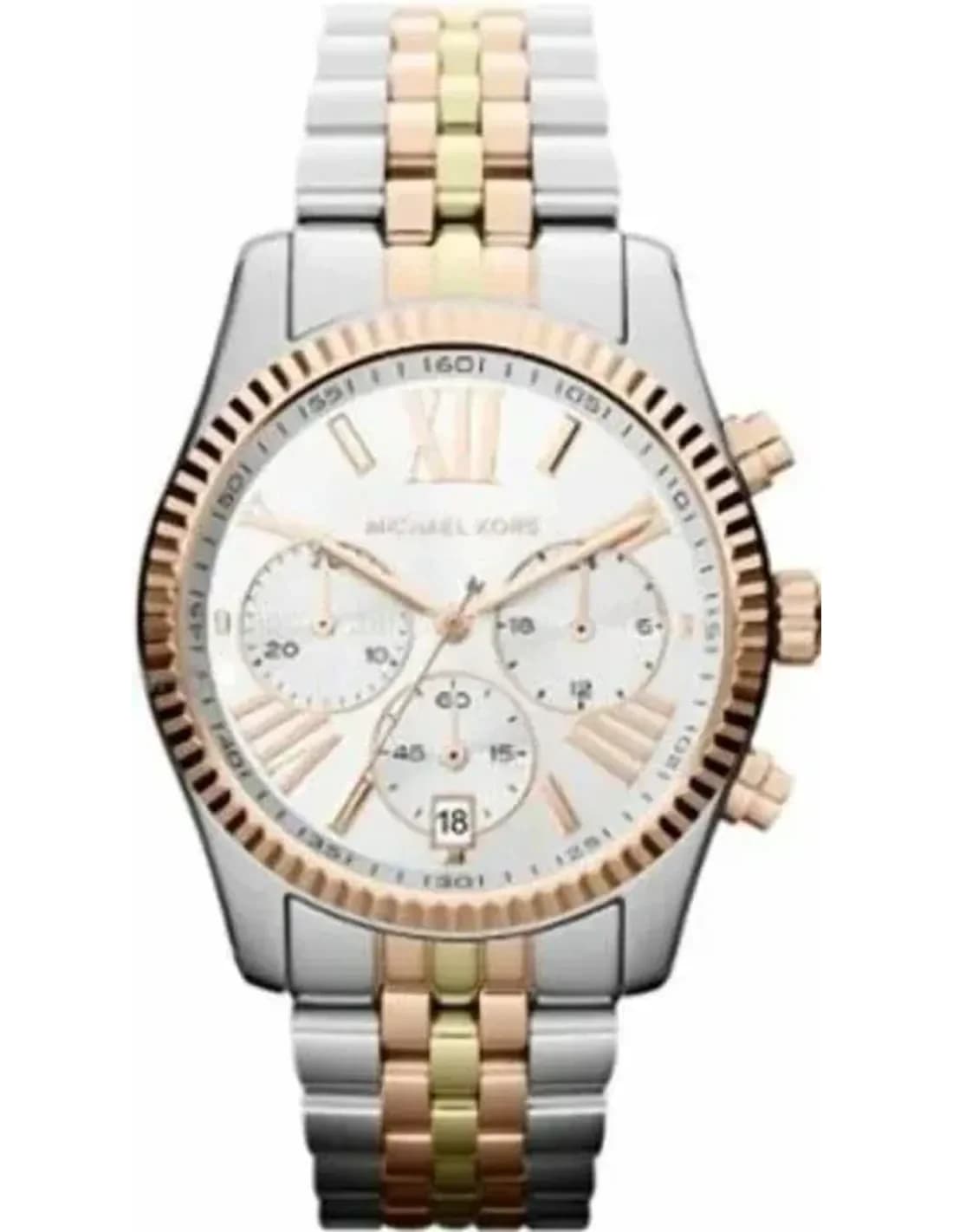 Michael Kors MK5614 vue de côté, bracelet acier