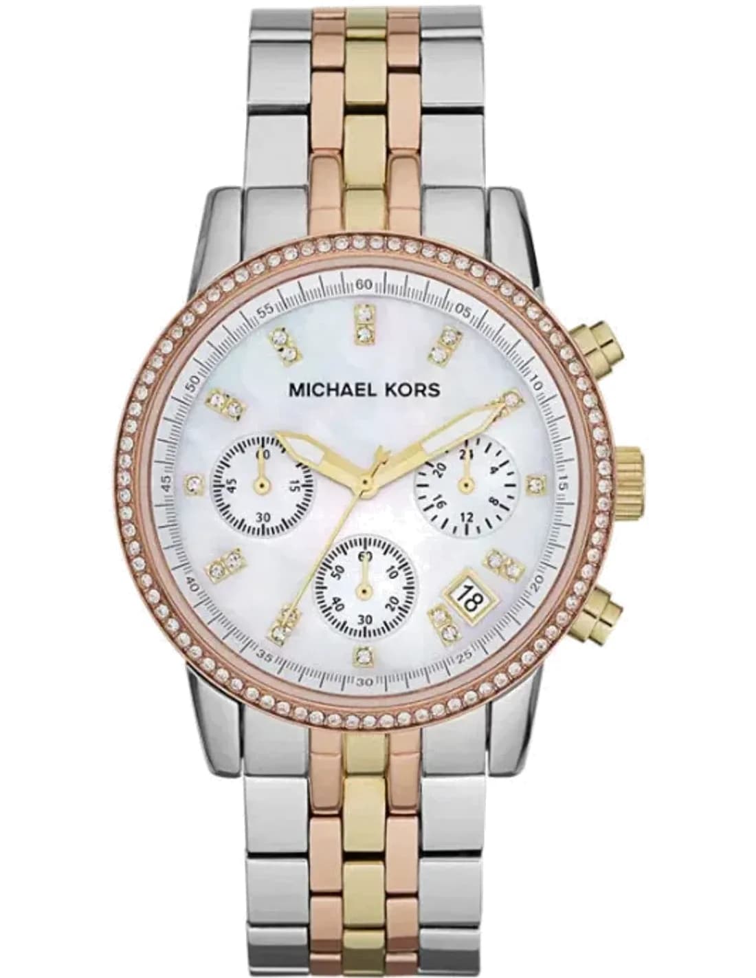 Michael Kors MK5650 vue de côté, bracelet acier