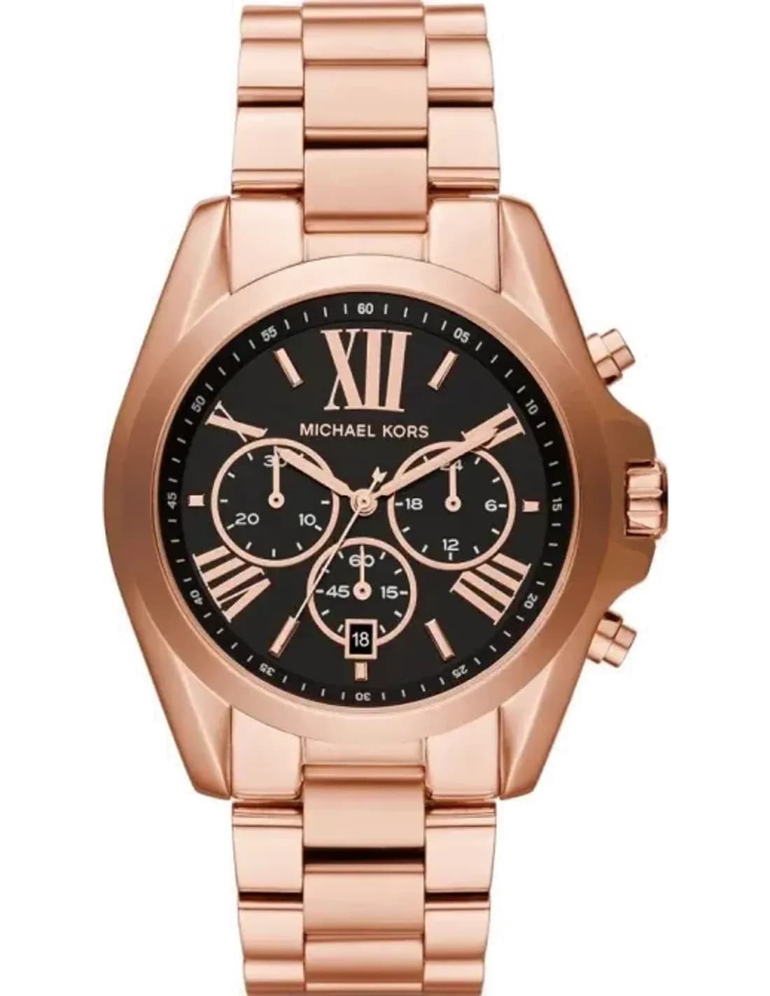 Michael Kors MK5854 vue de côté, bracelet acier