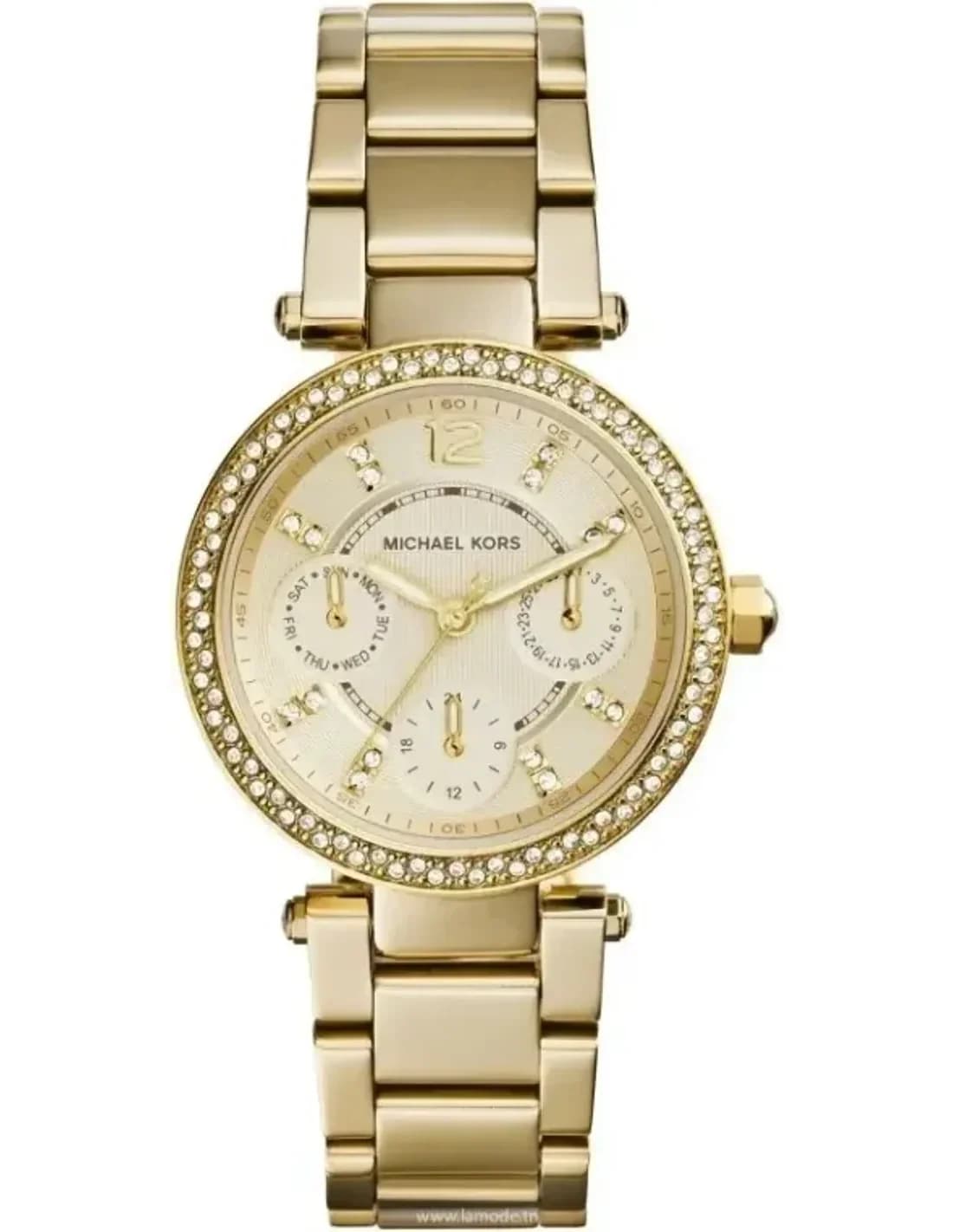 Michael Kors MK6056 vue de côté, bracelet acier
