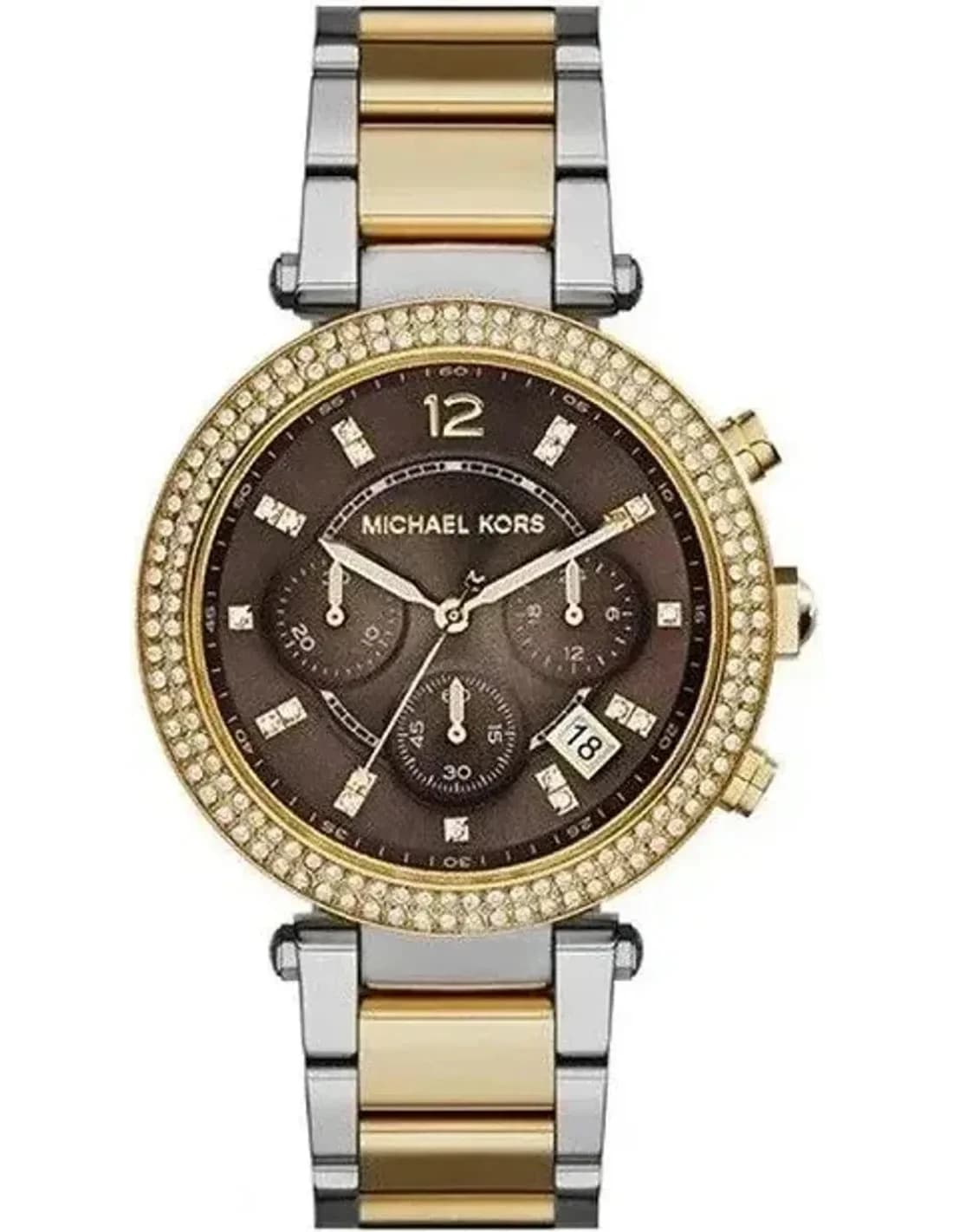 Michael Kors MK6118 vue de côté, bracelet acier