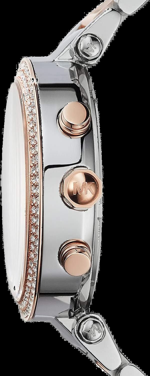 Gros plan sur le cadran bleu de la Michael Kors MK6141