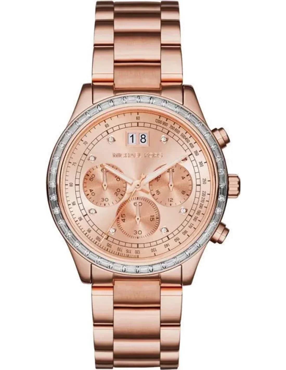 Michael Kors MK6204 vue de côté, bracelet acier