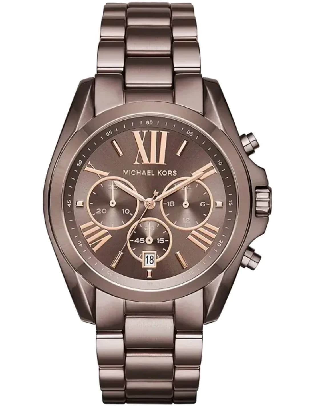 Michael Kors MK6247 Bradshaw Stainless Steel Brown Watch vue 2
