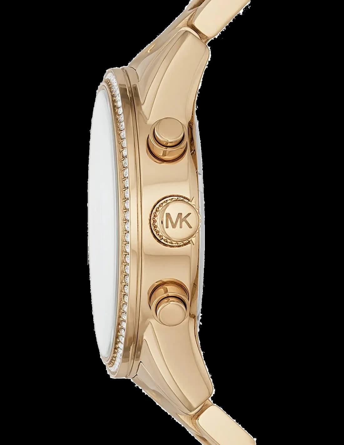 Gros plan sur le cadran or de la Michael Kors MK6356