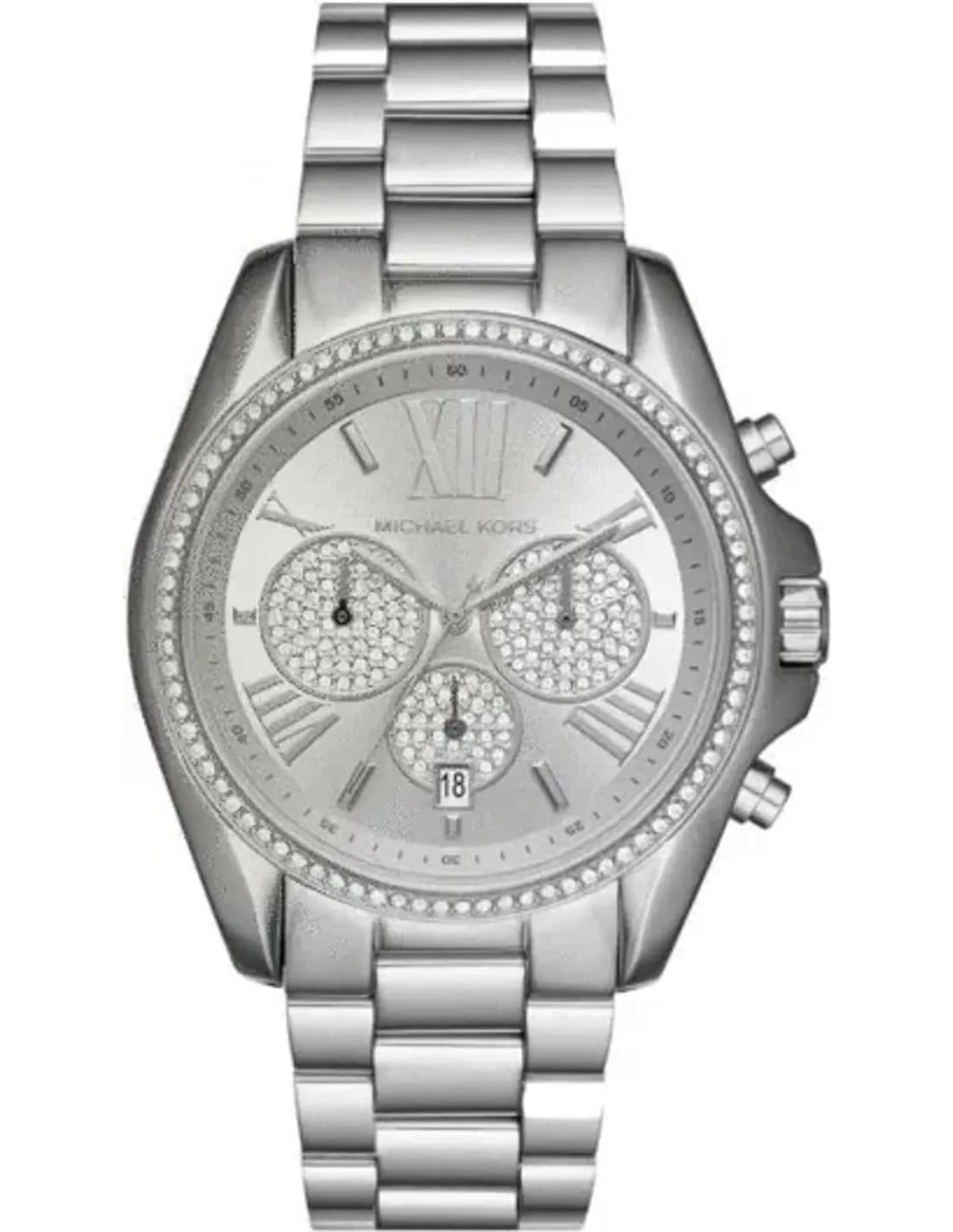 Michael Kors MK6537 vue de côté, bracelet acier