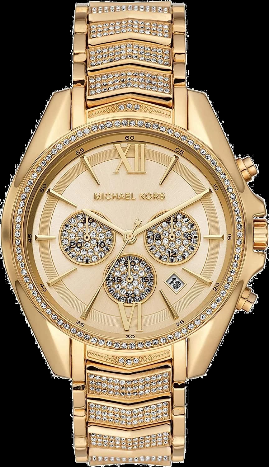 Michael Kors MK6729 vue de côté, bracelet acier