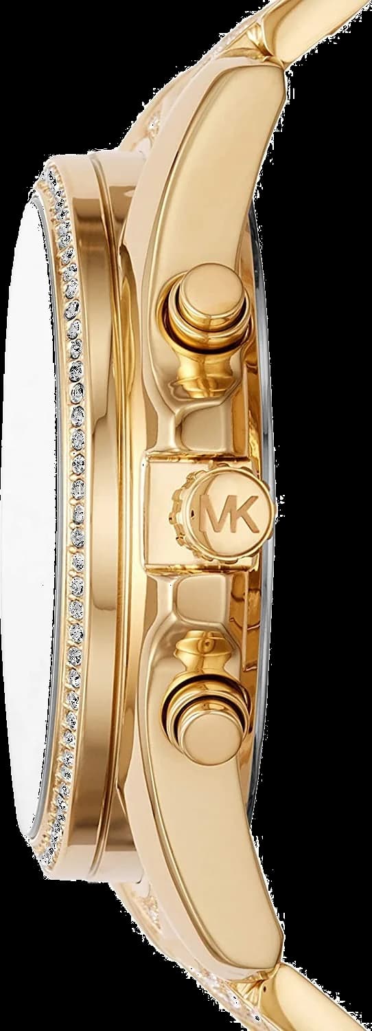 Gros plan sur le cadran or de la Michael Kors MK6729