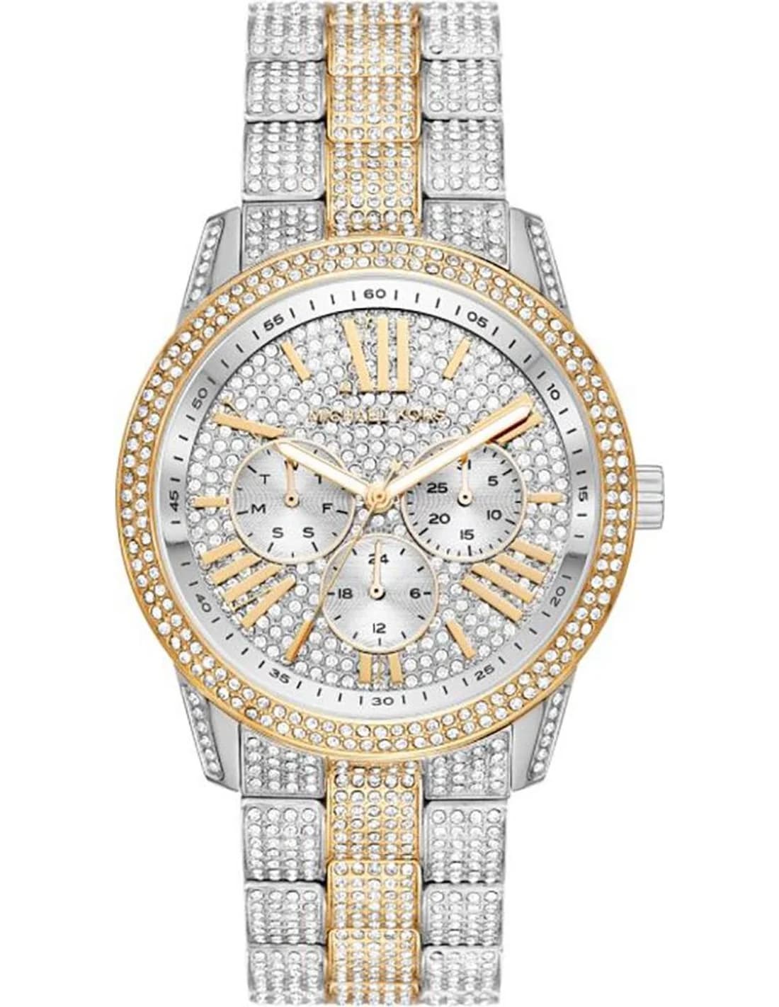 Michael Kors MK6934 vue de côté, bracelet acier