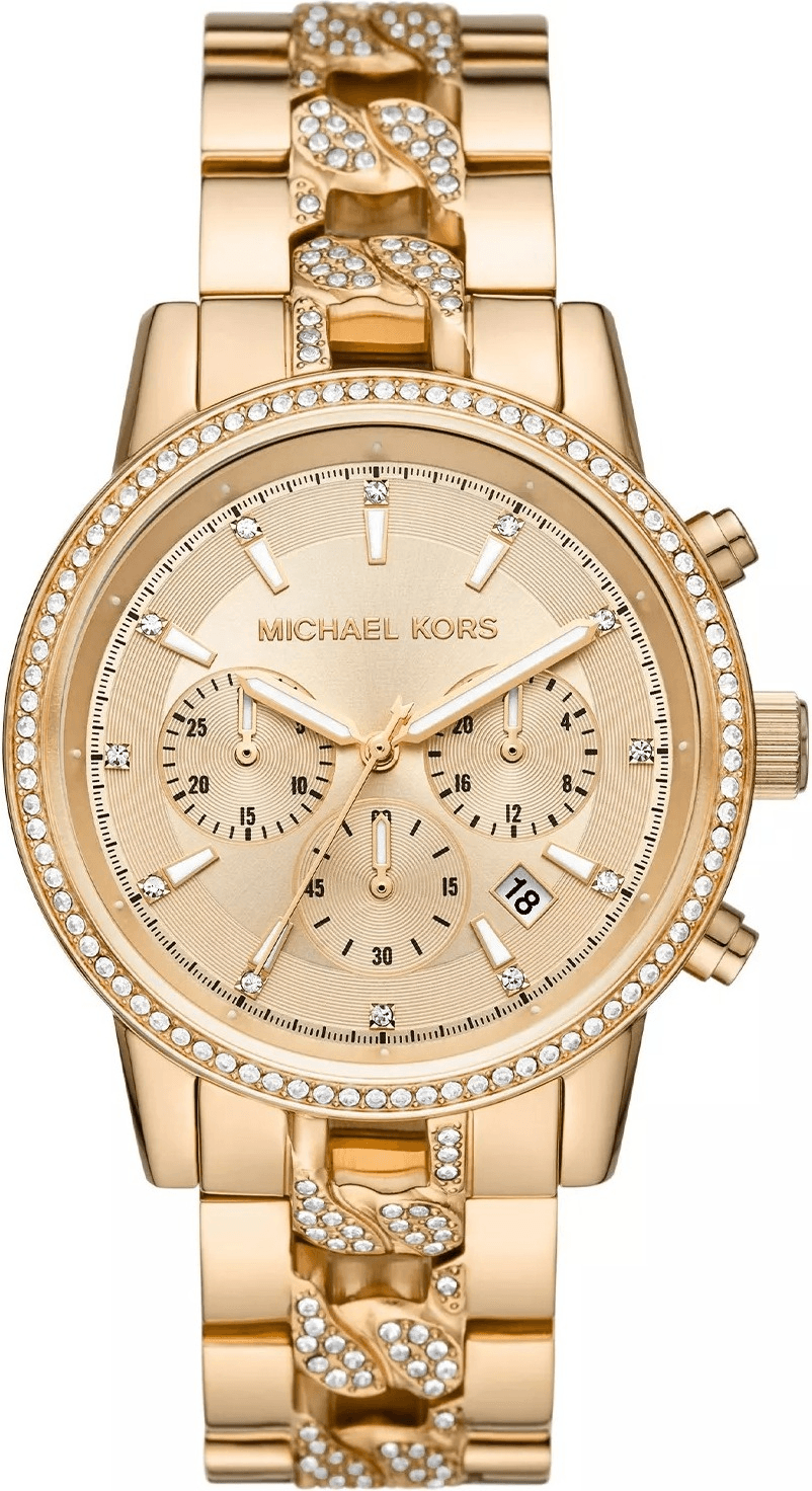 Michael Kors MK6937 vue de côté, bracelet acier