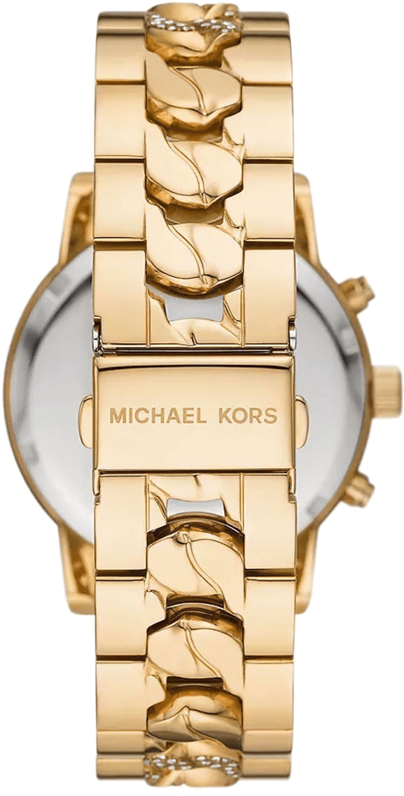 Gros plan sur le cadran or de la Michael Kors MK6937