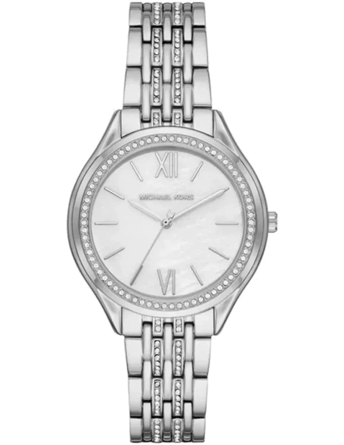 Michael Kors MK7075 vue de côté, bracelet acier
