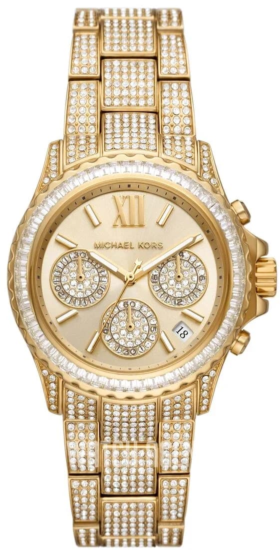 Montre Michael Kors MK7254 femme cadran or bracelet acier