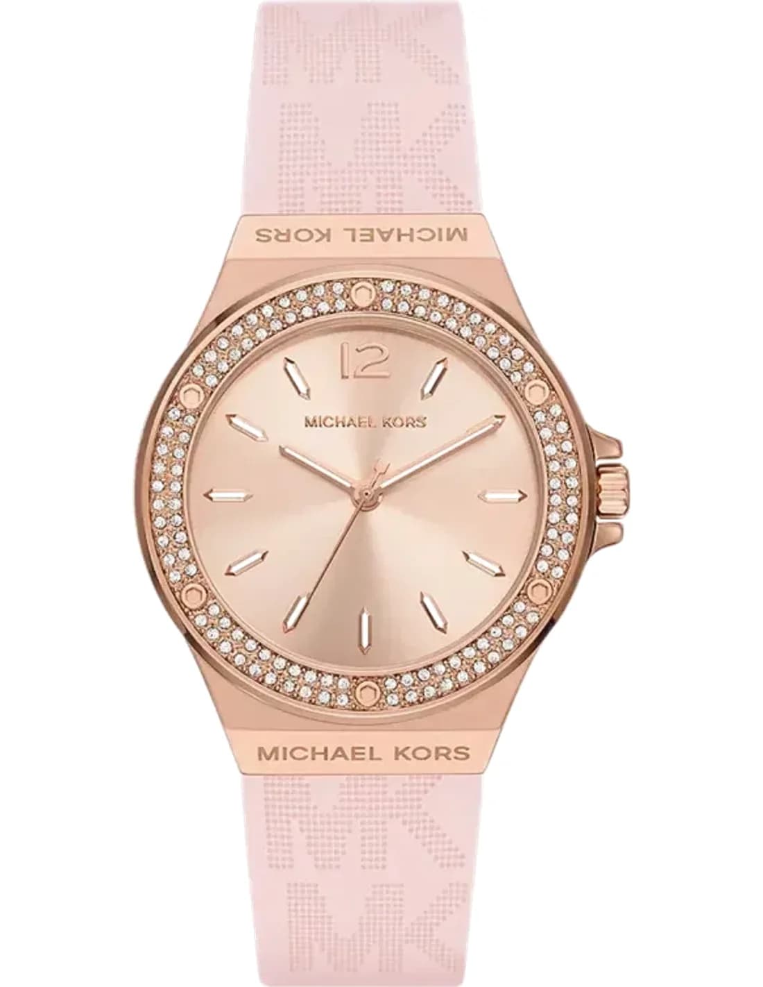 Michael Kors MK7282 vue de côté, bracelet silicone