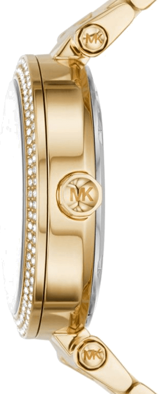 Gros plan sur le cadran bicolore de la Michael Kors MK7283