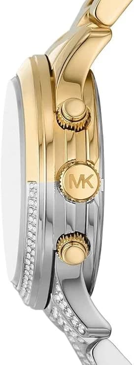 Michael Kors MK7329 Chronograph Stainless Steel Two-Tone Silver and Gold Men's Watch vue 3
