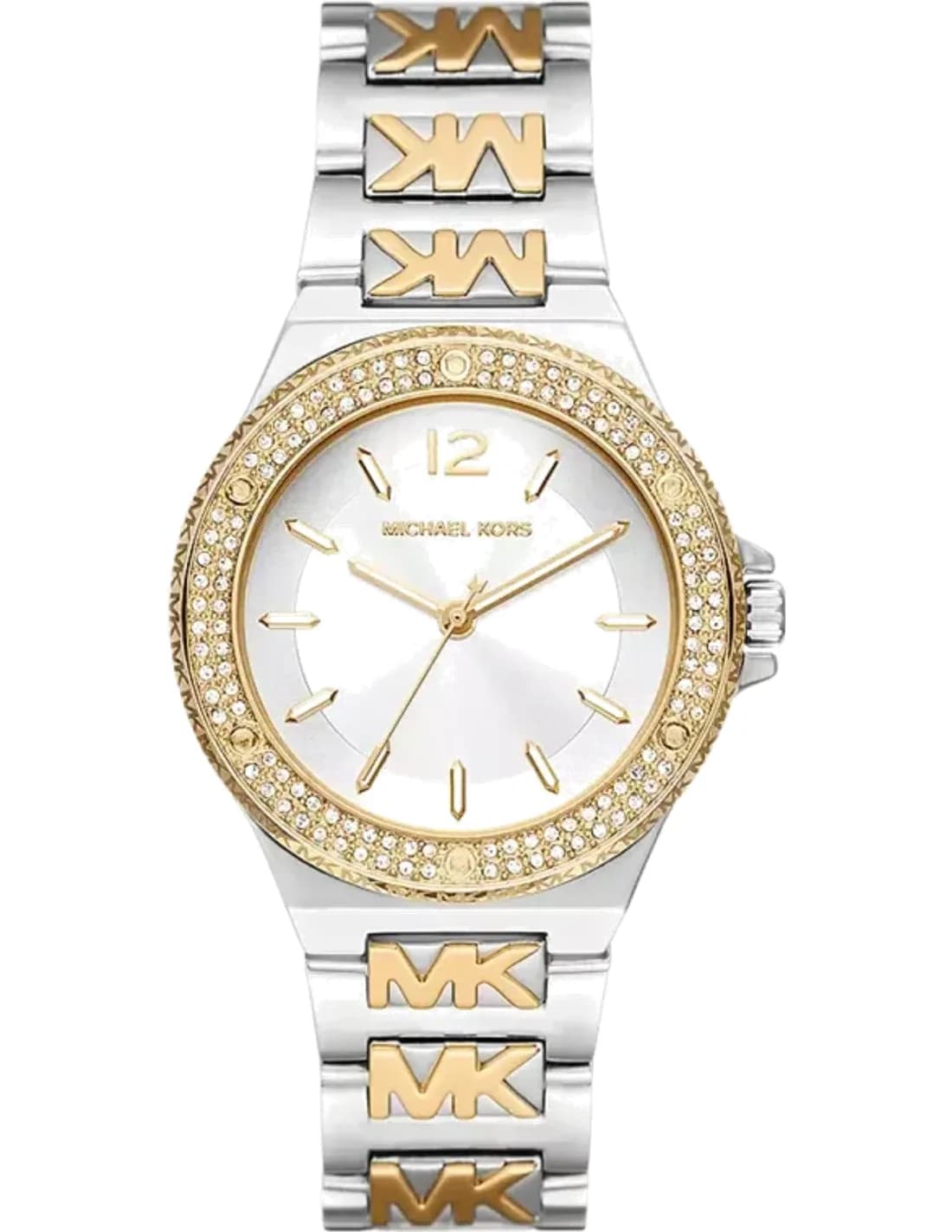 Michael Kors MK7338 vue de côté, bracelet acier