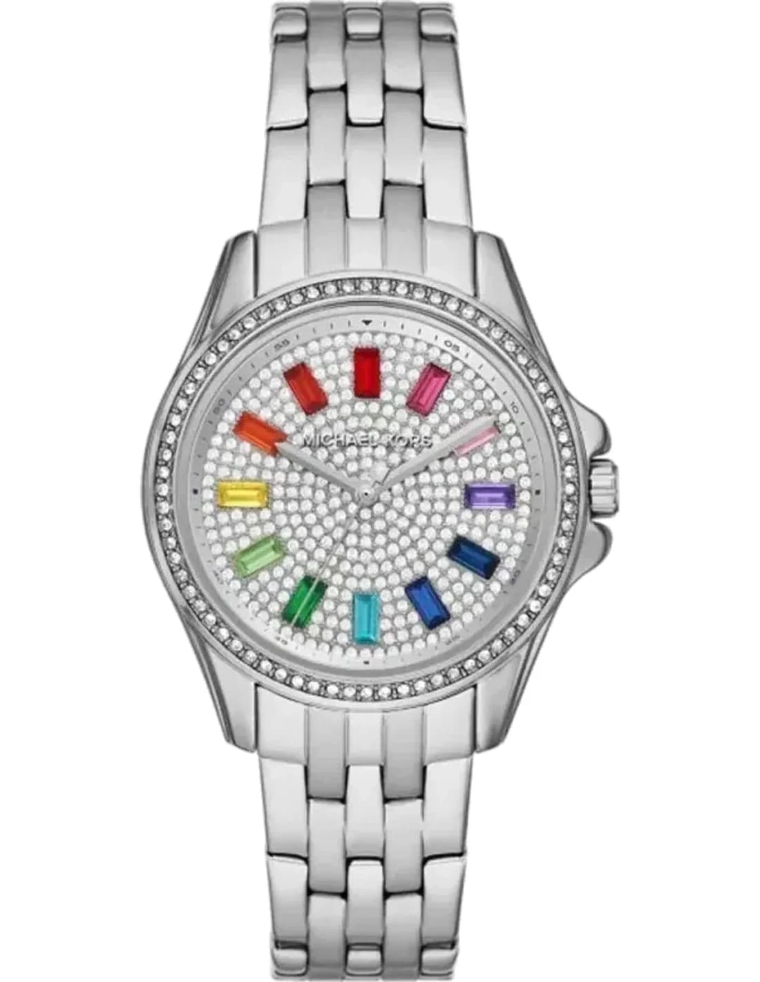 Michael Kors MK7368 vue de côté, bracelet acier